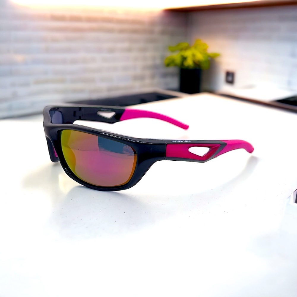 RIBVOS Polarized Wrap Sunglasses with Mirroed Lens Perfect for Fishing, Driving